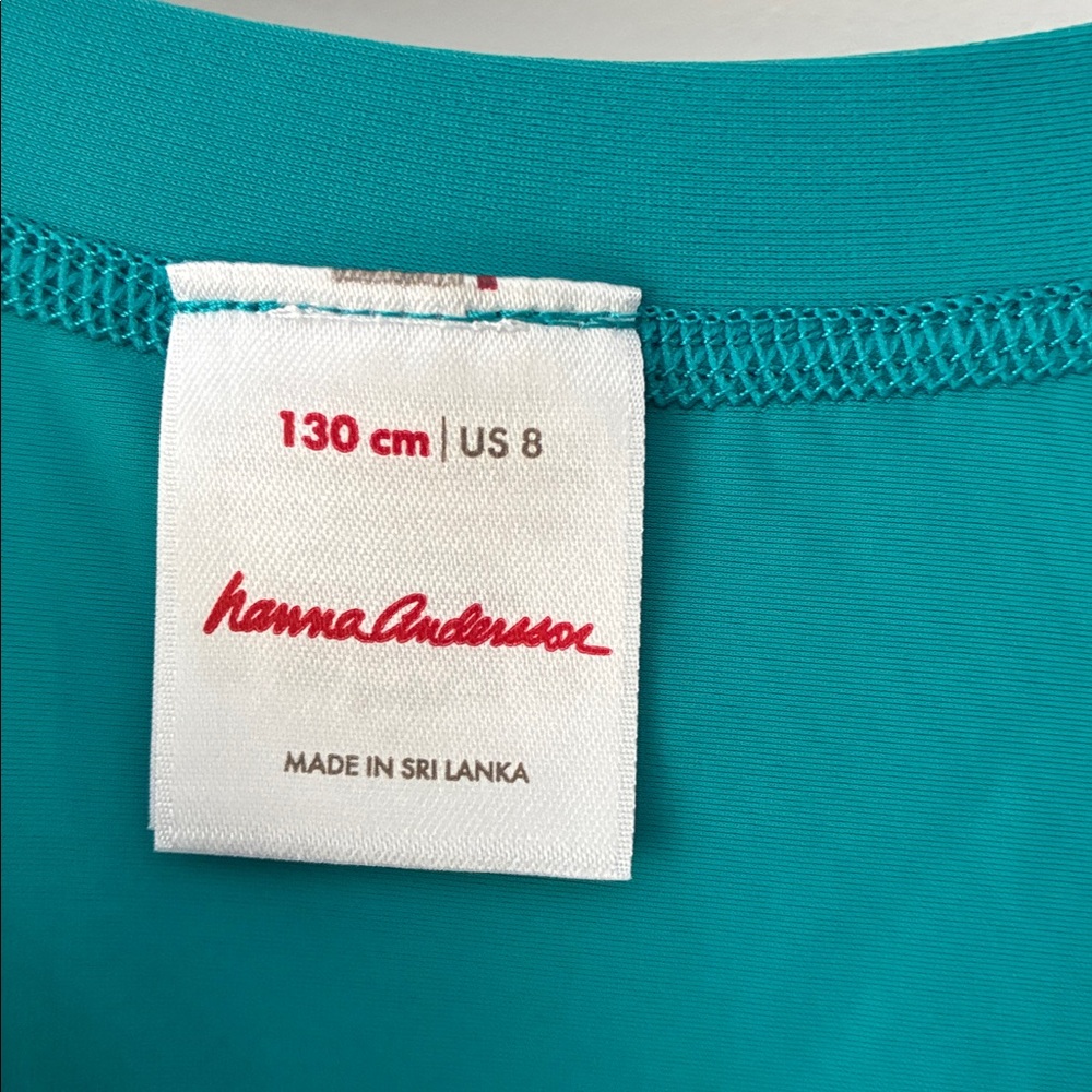 Hanna Andersson Teal Kids Swim Rashguard - Picture 2 of 3